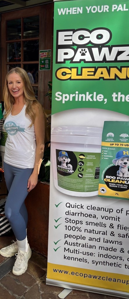 Watch Eco Pawz CleanUp® in action at The Golden Sheaf Pub during Dog Day! 🐾 Ask you local IGA store for 7L Eco Pawz CleanUp® stock now! 10L Eco Pawz CleanUp® tubs Also selling at NSW and WA stockists and Australia-wide online pet retailers too.

Our natural adsorbent powder quickly absorbs dog poop and urine, neutralises odour, and keeps pub patios clean, safe, and stress-free for both pups and patrons. Perfect for pet-friendly venues, councils, and outdoor events, Eco Pawz CleanUp® makes dog mess cleanup easy and eco-friendly.

Sprinkle, sweep, and enjoy a hygienic, fresh outdoor space — because happy paws mean happy people!

#DogMessCleanup #EcoPawzCleanUp #DogPoopCleanup #DogUrineCleaner #DogOdourRemover #PetFriendlyVenues #DogDayEvent #EcoFriendlyDogCleaning