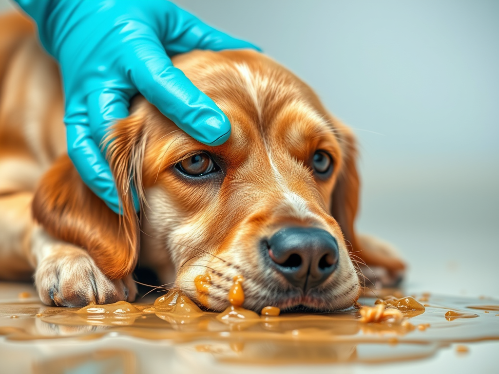 dog loves to eat own vomit. how do it clean it up easily, hygienically, and odour control. sprinkle and sweep ECO PAWZ to clean dog waste mess